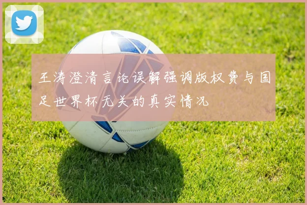 王涛澄清言论误解强调版权费与国足世界杯无关的真实情况